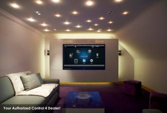 Custom Home Theater Room with Home Media System Installation Kingwood
